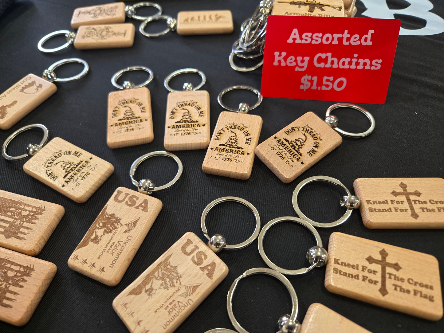 WOOD KEY CHAINS