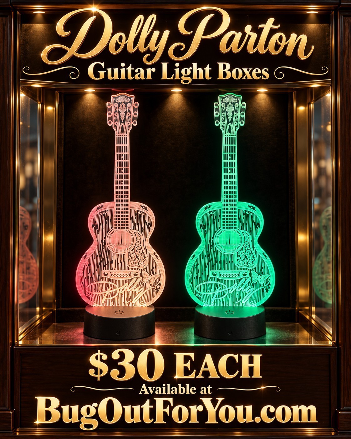 DOLLY PARDON LIGHT SIGN