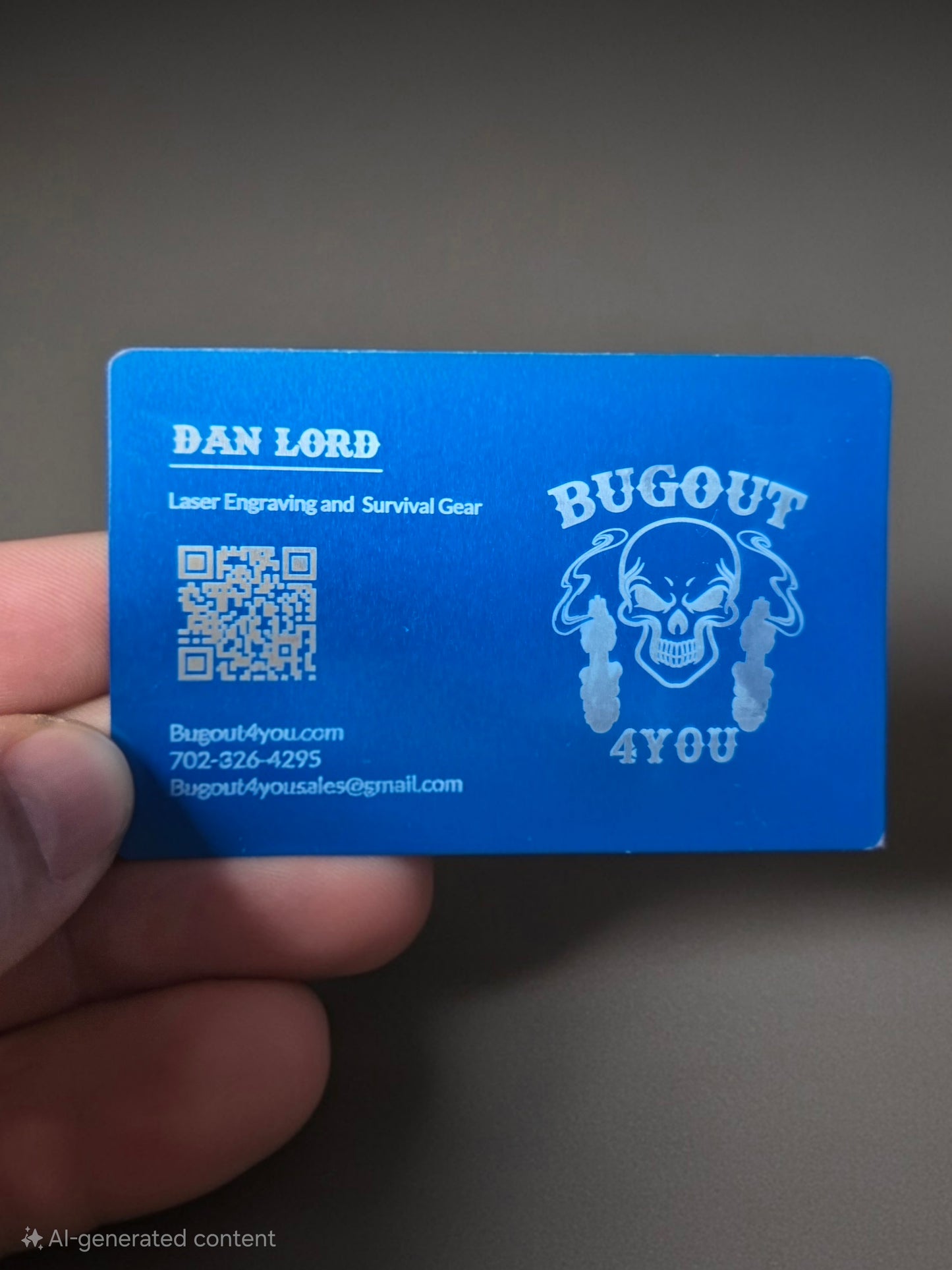 CUSTOM BLACK METAL BUSINESS CARDS SET OF 25 PERSONALIZED ONE SIDED