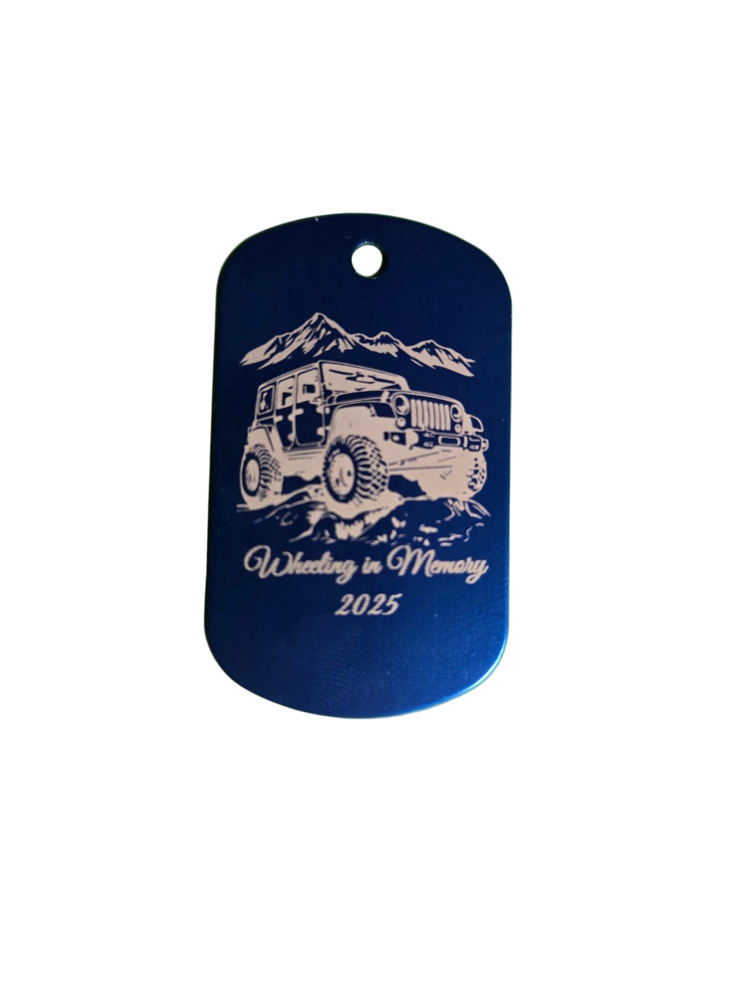 WHEELIN IN MEMORY DOG TAG