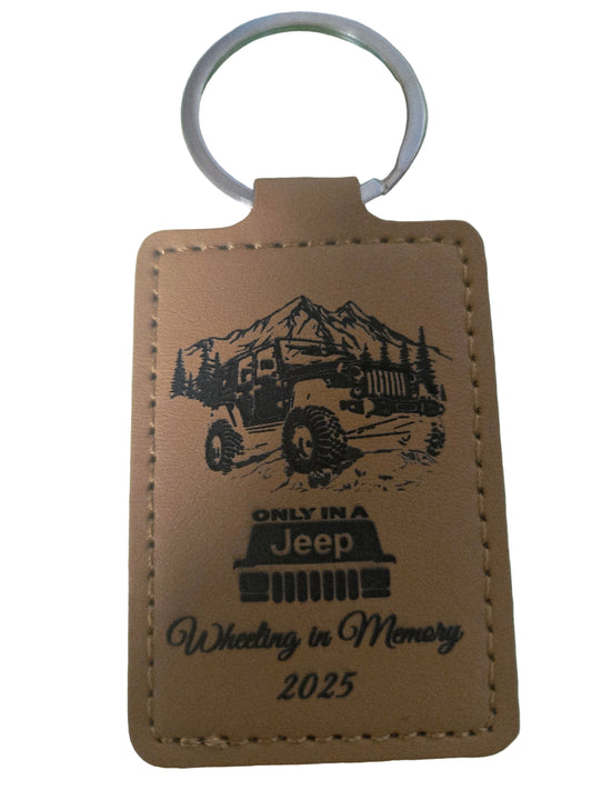 WHEELIN IN MEMORY LEATHER PATCH