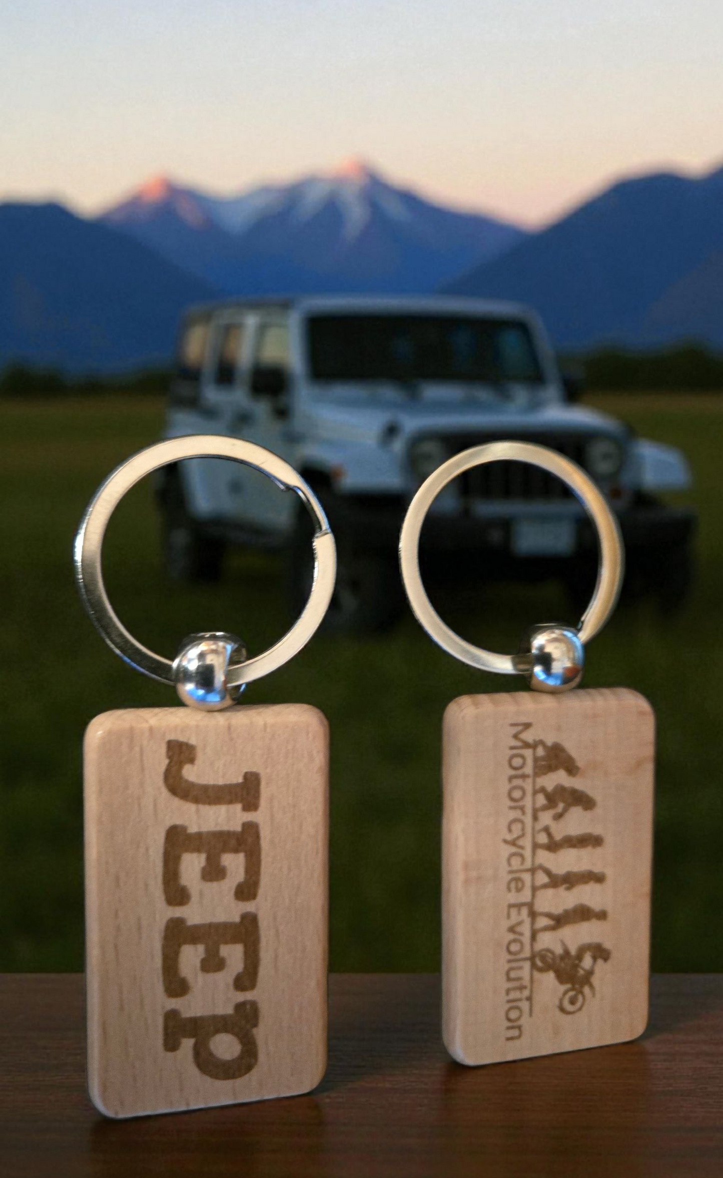 WOOD KEY CHAINS