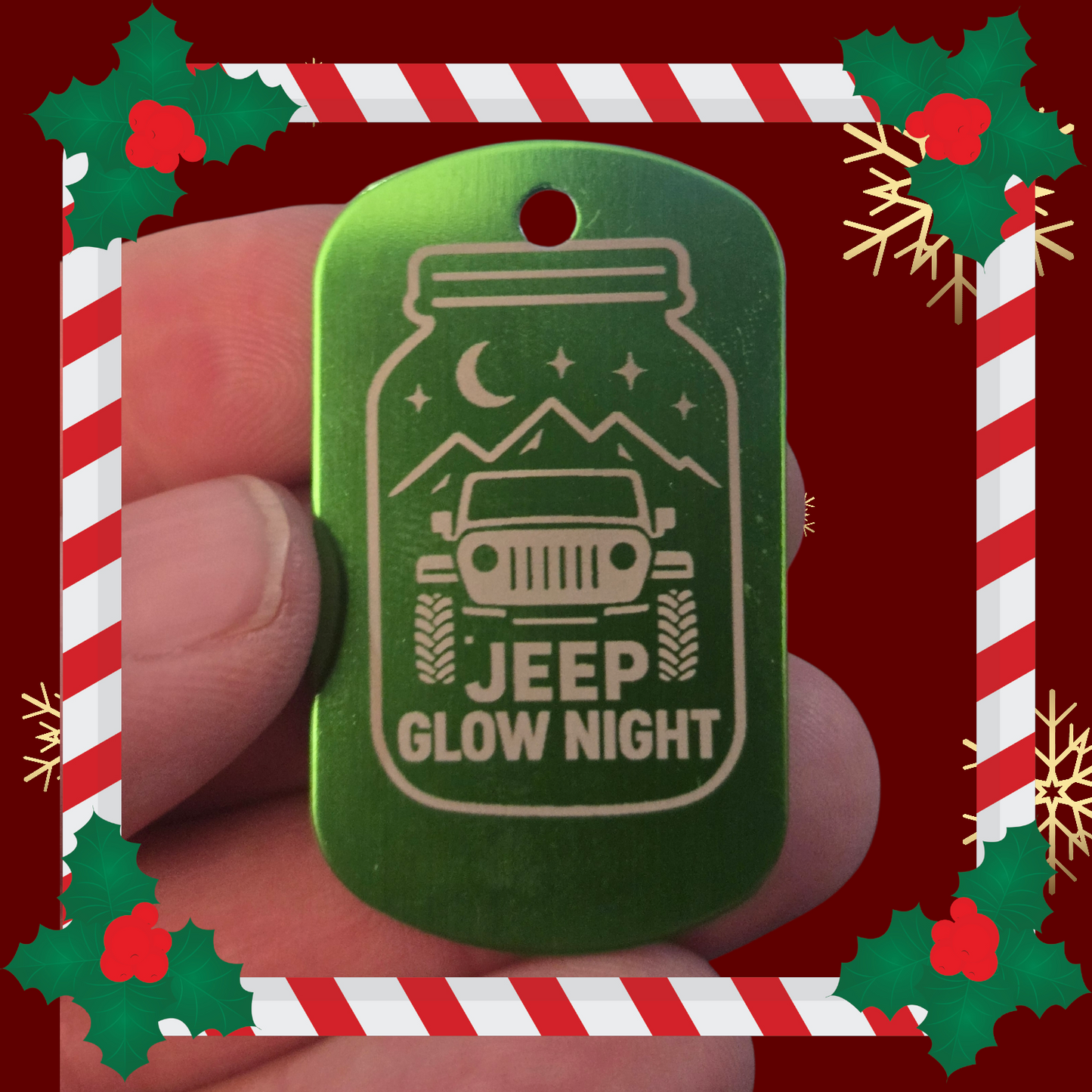JEEP GLOW NIGHT DOG TAG