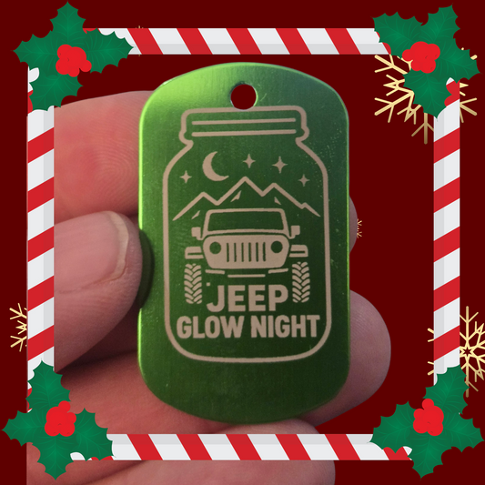 JEEP GLOW NIGHT DOG TAG