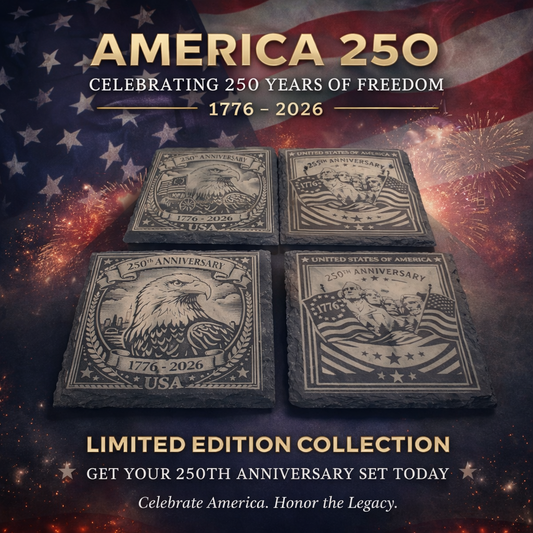AMERICA 250 SQUARE COASTER COLLECTION