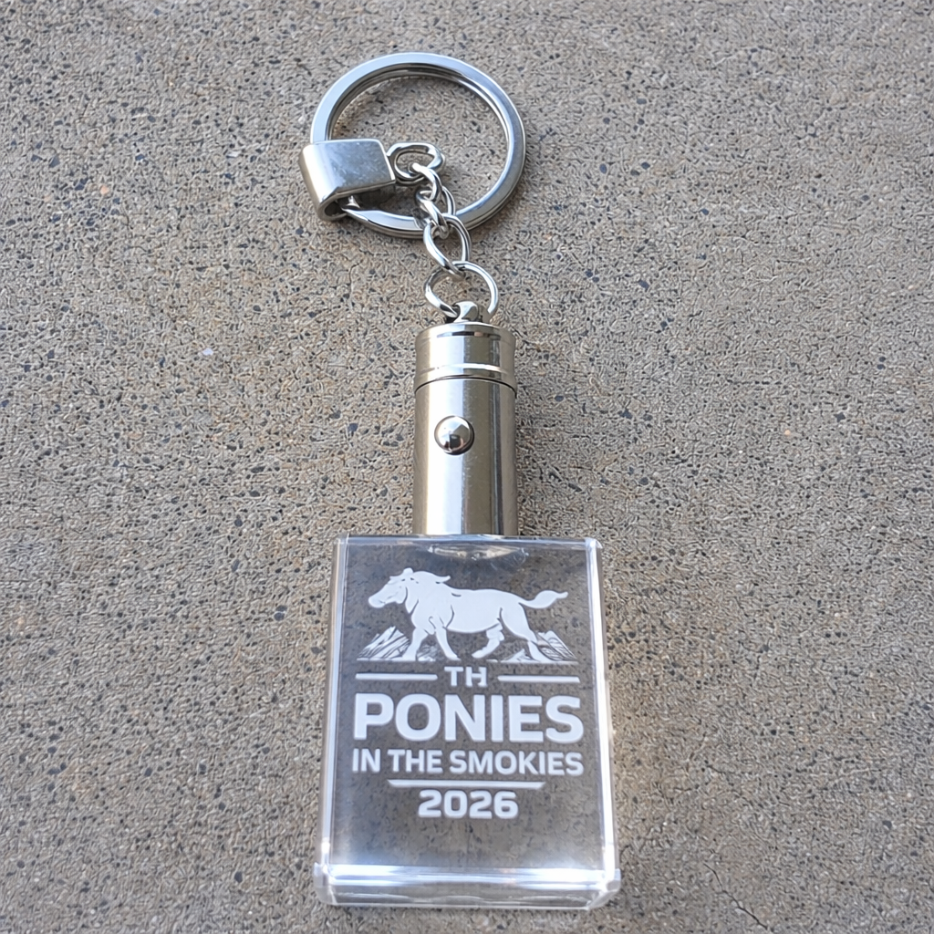 PERSONALIZED CRYSTAL PHOTO KEYCHAIN WITH LIGHT
