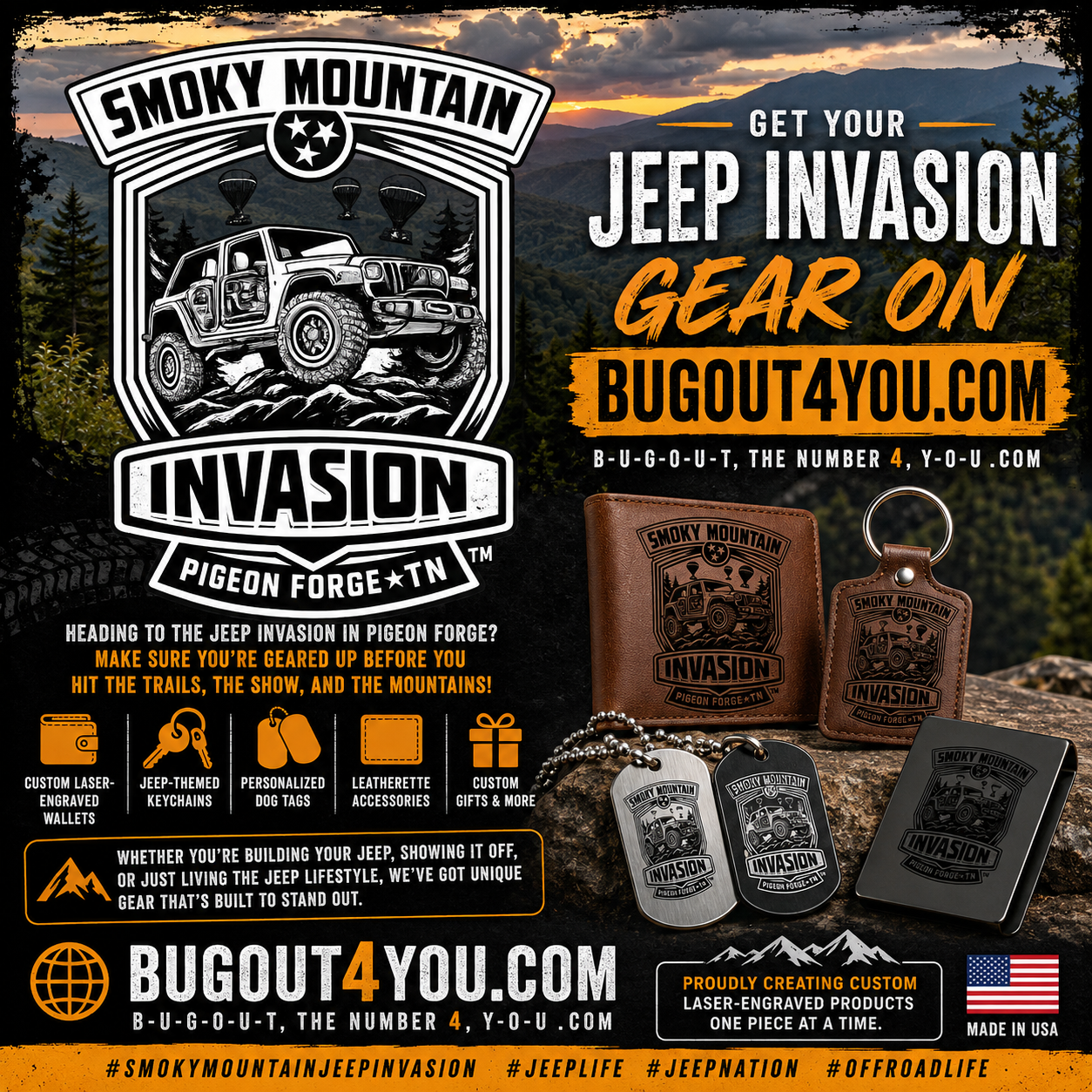 JEEP INVASION 26 EARRINGS