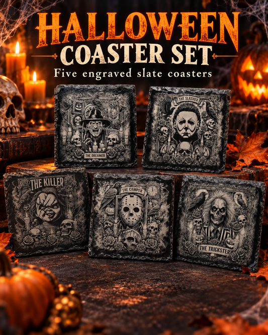 HALLOWEEN  5 COASTER COLLECTION