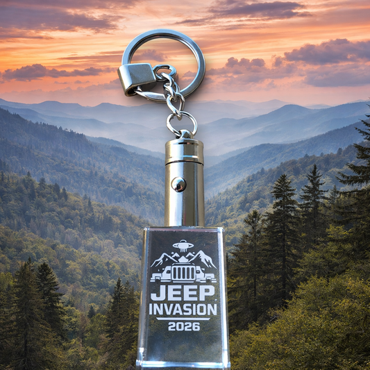 PERSONALIZED CRYSTAL PHOTO KEYCHAIN WITH LIGHT