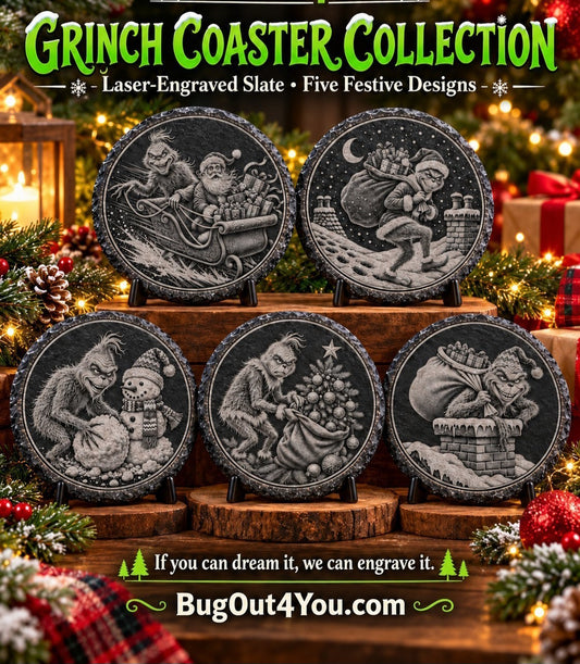 GRINCH  COASTER SET